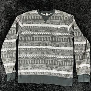 The North Face gray sweater mens small